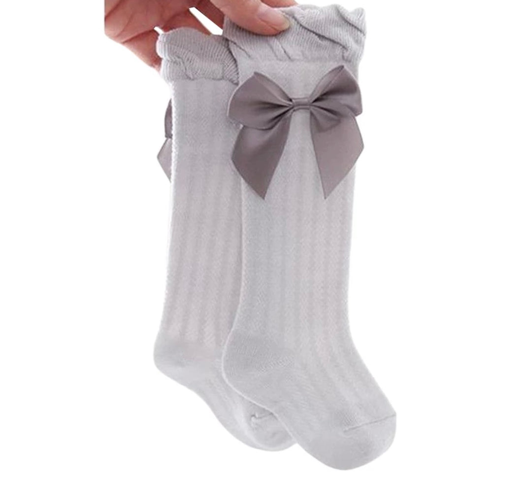 Bowknot Breathable Knee Socks