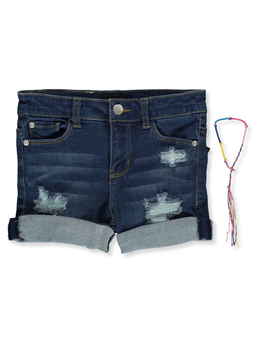 DKNY Girl's Denim Shorts-Laguna
