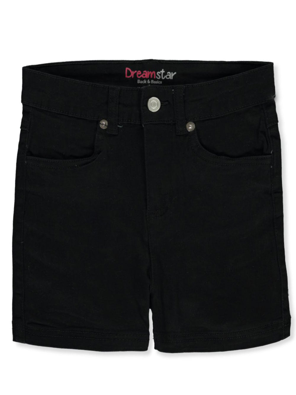 Dreamstar Girl's Twill Shorts-Black