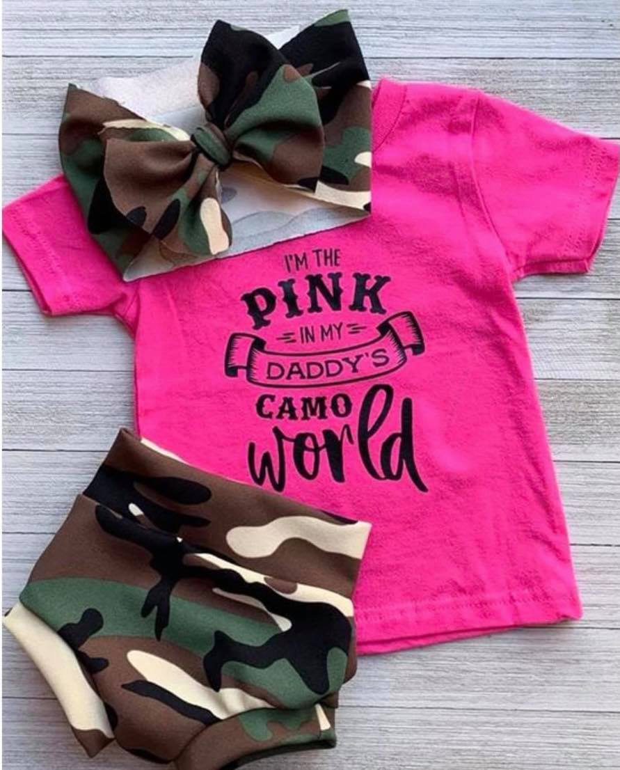 Daddy's Camo World Bummie Set