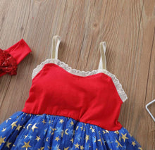 Load image into Gallery viewer, Star Tulle Dress &amp; Headband
