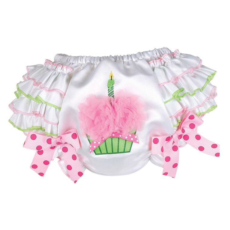 Her 1st Birthday Diaper Cover-Cupcake 6/12m