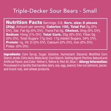Load image into Gallery viewer, Candy Club Triple-Decker Sour Bears-Small
