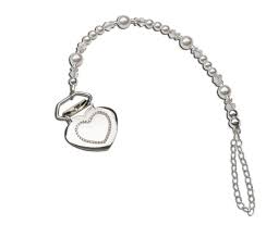 Angie-Cherished Moments Sterling Silver Binky Clip