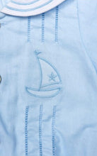 Load image into Gallery viewer, Aurora Royal Nautical Sailor Romper
