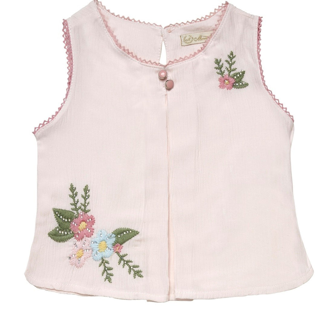 Aurora Royal Moon Star ''Edie'' Cotton Blouse & Short Set