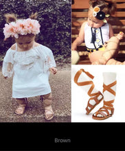Load image into Gallery viewer, Infant High Bandage Sandals
