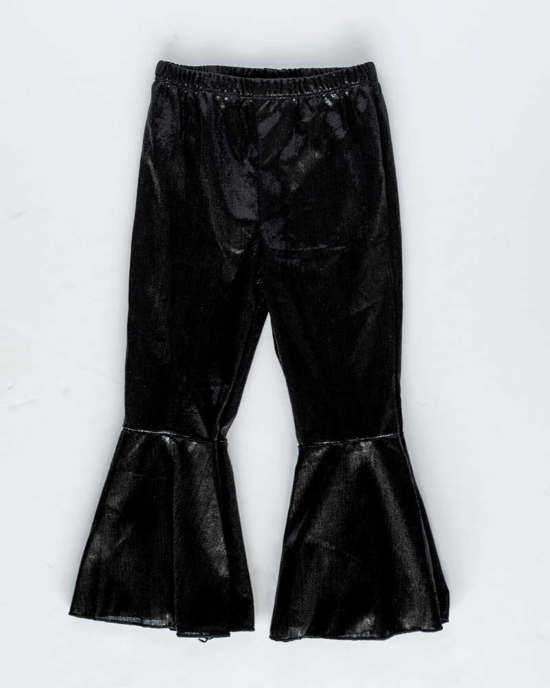Lina Pleated Bell Bottoms Time to Shine Onyx