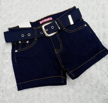 Load image into Gallery viewer, Navy Denim Hemmed Shorts
