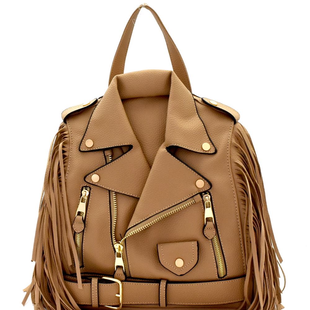 Fringe Jacket Style BackPack