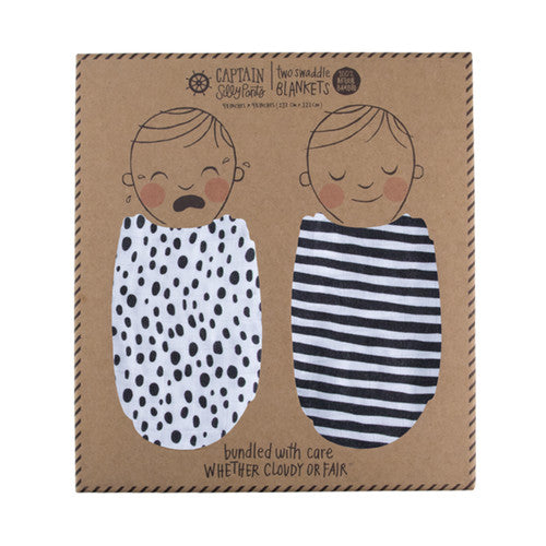 Twin Pack Swaddle Blankets