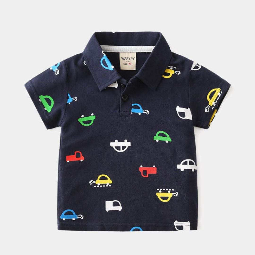 Boy's Polo Shirt-Transportation