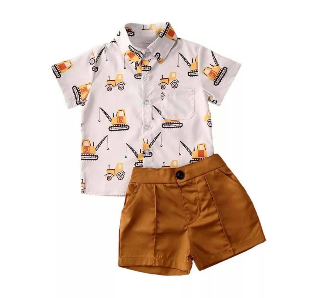 Construction Shorts Set-Boys