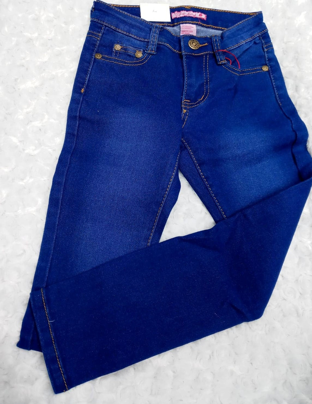 Stretch Denim Jeans-Royal Blue