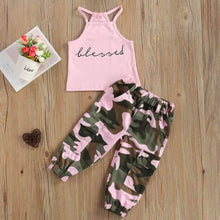 Load image into Gallery viewer, Blessed Pink Camo Jogging Set
