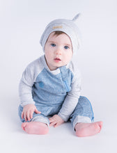 Load image into Gallery viewer, Juddlies Raglan Organic Playsuit-Denim Blue
