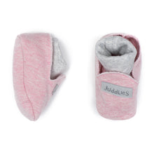 Load image into Gallery viewer, Juddlies Raglan Organic Slippers-Dogwood Pink 0/3m
