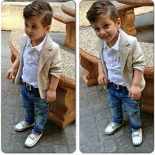 Load image into Gallery viewer, Khaki 3pc Boy&#39;s Casual Suit
