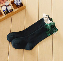 Load image into Gallery viewer, Cotton Lace Knee Socks
