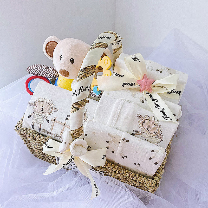 New Baby Gift Basket-Lamb