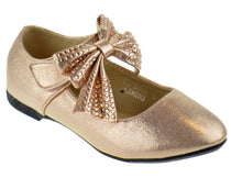 Load image into Gallery viewer, Lucita Rhinestone Bow  Flats
