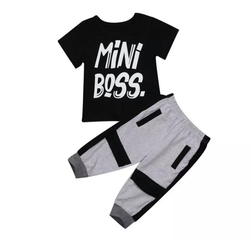 Mini Boss Pant Set