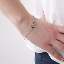 Load image into Gallery viewer, Mom &amp; Me Sterling Silver Hearts Bracelets Set
