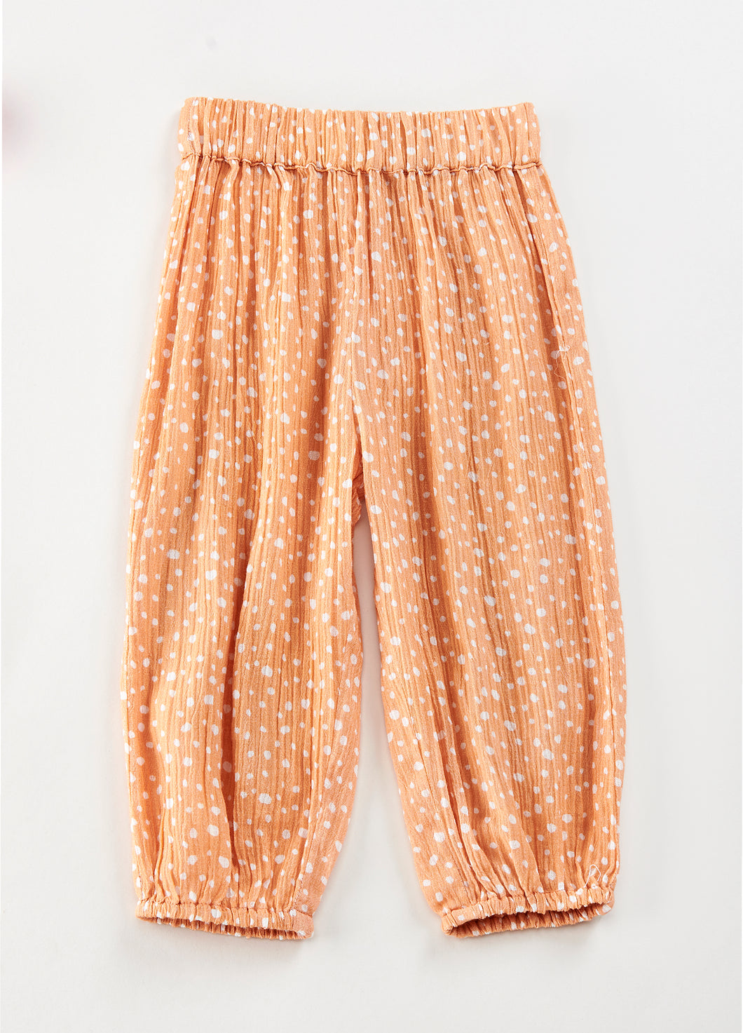 Boho Style Pants-Orange Dots