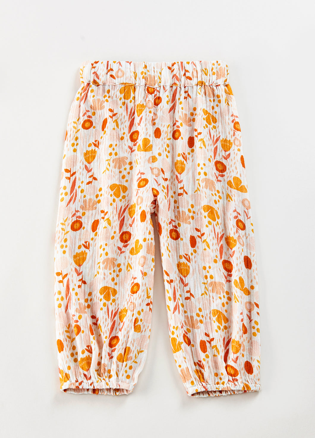 Boho Style Pants-Orange Floral