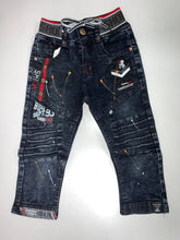 Load image into Gallery viewer, Paint Splatter Stretch Denim Jeans-Boy&#39;s
