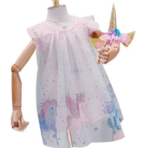 Load image into Gallery viewer, Pink  Tulle Unicorn Dress w/Headband
