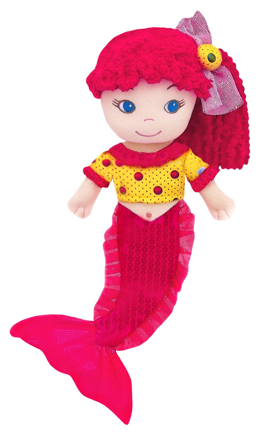 Leila Pink Mermaid Plush Doll