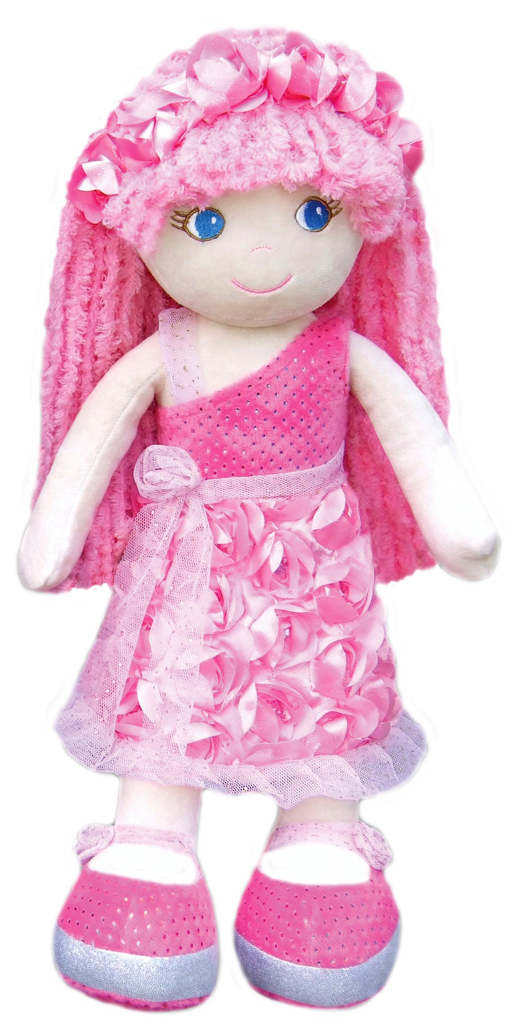 Leila Roses & Sparkles Plush Rag Doll