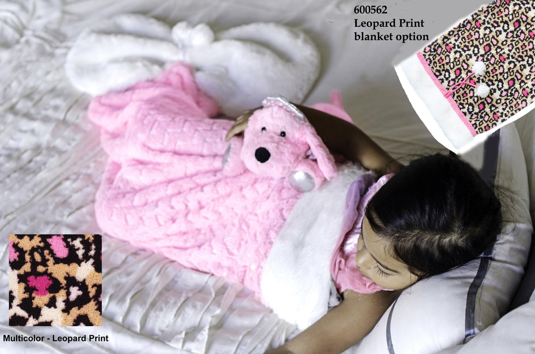 Plush Leopard Blanket-Toddler Girls