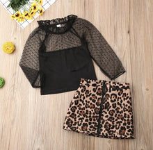 Load image into Gallery viewer, Sheer Top w/Leopard Skirt
