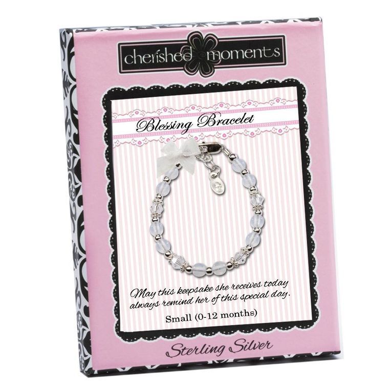 Sterling Silver Blessing Bracelet-Baptism Gift