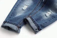 Load image into Gallery viewer, Boy&#39;s Ripped Denim Jeans
