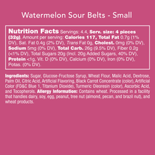 Load image into Gallery viewer, Candy Club Watermelon Sour Belts-Small
