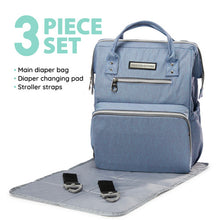 Load image into Gallery viewer, Wide Open 3pc Diaper Bag
